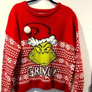 Grinch Red Christmas Sweater